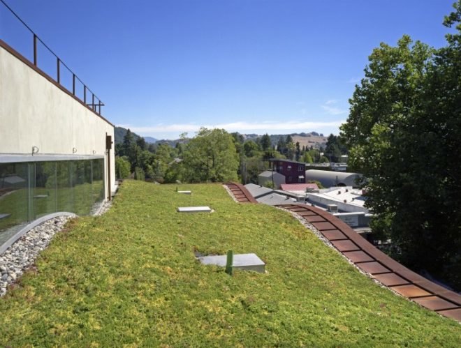 H2hotel, david baker + partners, green roof, eco hotel, healdsburg, sustainable architecture