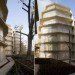 Jakob + Macfarlane, Urban green design, setback design, apartment green house, Jakob + Macfarlane, Paris green building, eco apartment, green apartment, solar thermal facade, solar drape, Paris green space, solar thermal water apartment,