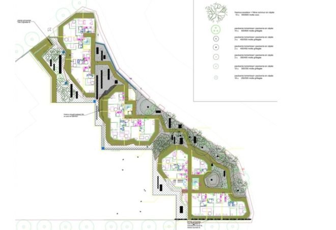 Jakob + Macfarlane, Urban green design, setback design, apartment green house, Jakob + Macfarlane, Paris green building, eco apartment, green apartment, solar thermal facade, solar drape, Paris green space, solar thermal water apartment,
