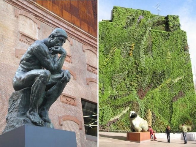 Herzog & de Meuron, CaixaForum, Madrid, green renovation, patrick blanc, living wall, art museum