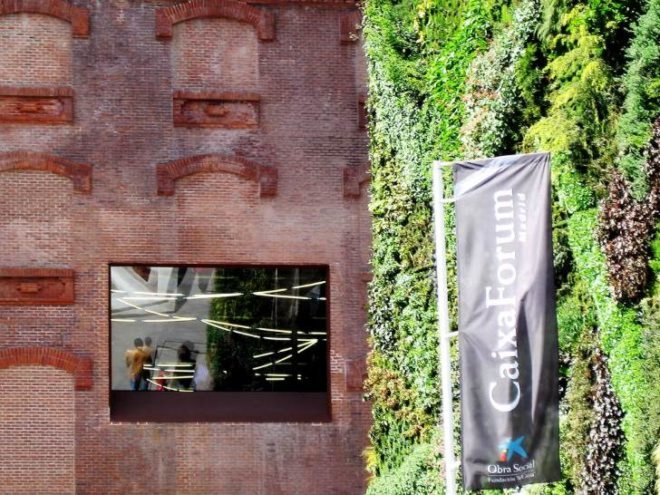 Herzog & de Meuron, CaixaForum, Madrid, green renovation, patrick blanc, living wall, art museum