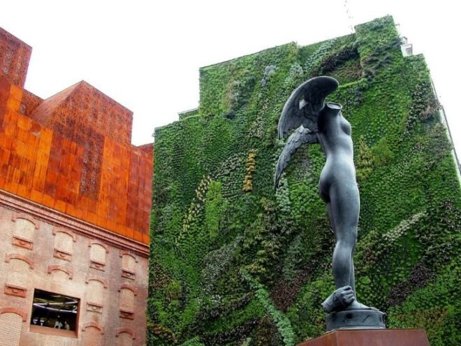 Herzog & de Meuron, CaixaForum, Madrid, green renovation, patrick blanc, living wall, art museum
