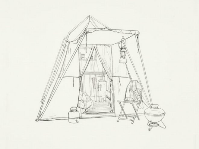 home in the weeds, kevin cyr, camper, shelters, eco art, green transportation