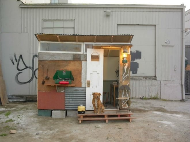 home in the weeds, kevin cyr, camper, shelters, eco art, green transportation