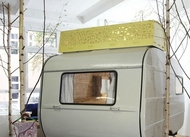 Hüttenpalast, renovated campers, renovated caravans, caravan hotel, budget hotel, berlin, renovated factory, eco hotel