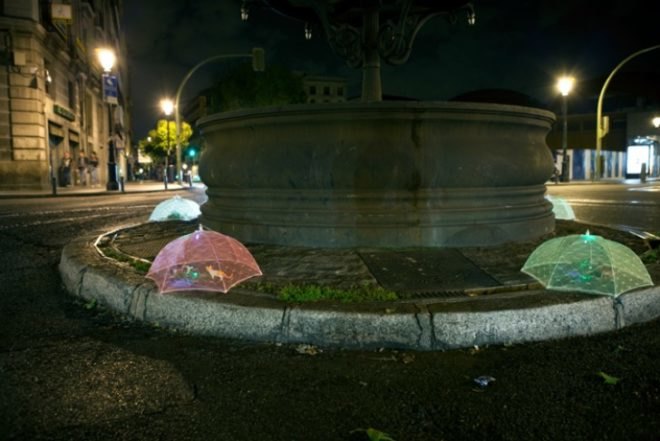Implanted Nature, Luzinterruptus, guerrilla gardening, ecosystems, madrid, urban green spaces