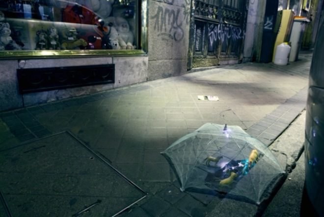 Implanted Nature, Luzinterruptus, guerrilla gardening, ecosystems, madrid, urban green spaces