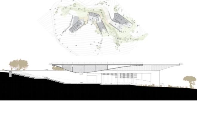 Africa green building, eco center, evaporative cooling, Karoo desert, Karoo Wilderness Center, passive cooling, south africa architecture, South Africa environmental center, water catchment
