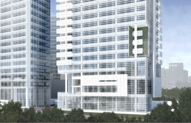liberty plaza, louvers, richard meier and partners, mexico city, mixed use development, w hotel