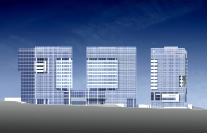 liberty plaza, louvers, richard meier and partners, mexico city, mixed use development, w hotel