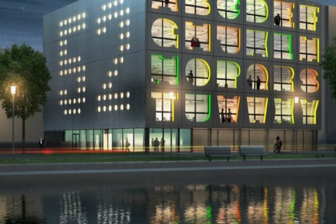 MVRDV, Alphabet Building, office building, energy efficient design, amsterdam, alphabet