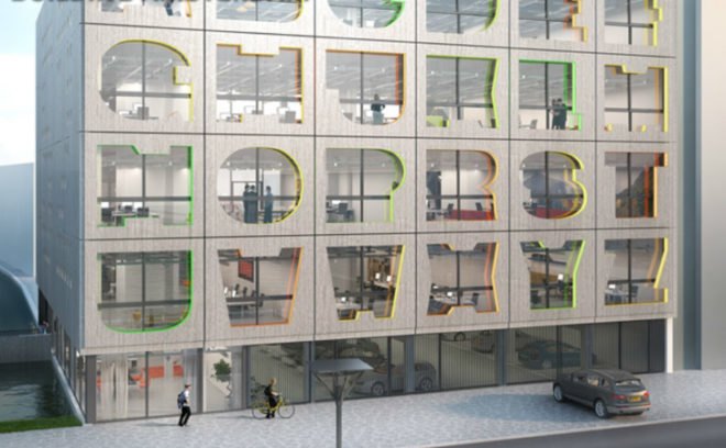 MVRDV, Alphabet Building, office building, energy efficient design, amsterdam, alphabet