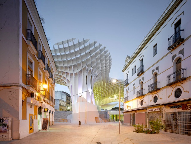green design, eco design, sustainable design, Metropol Parasol, Seville, Jurgen Mayer H. Architects, wooden structure, museum, Fernando Alda, David Franck