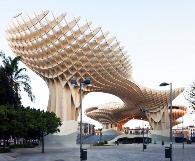green design, eco design, sustainable design, Metropol Parasol, Seville, Jurgen Mayer H. Architects, wooden structure, museum, Fernando Alda, David Franck