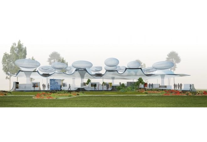 Mobilizarte, Grimshaw, Olympics, mobile pavilion, prefab pavilion, brazil, 2016 olympics