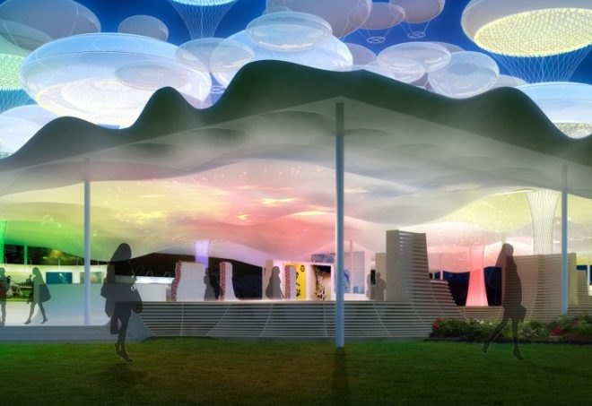Mobilizarte, Grimshaw, Olympics, mobile pavilion, prefab pavilion, brazil, 2016 olympics