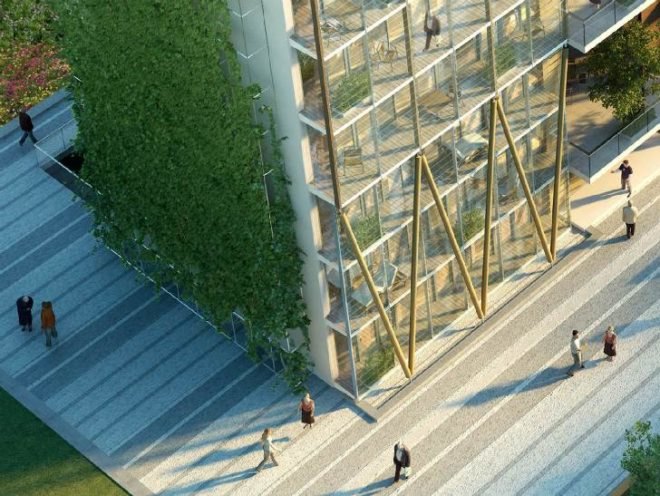 Nanjing Eco Housing, BDP, nanjing, eco residences, living wall, triple glazing, solar power