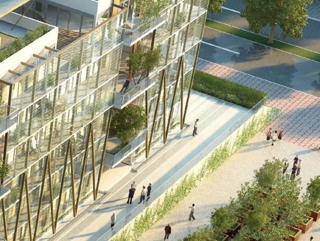 Nanjing Eco Housing, BDP, nanjing, eco residences, living wall, triple glazing, solar power