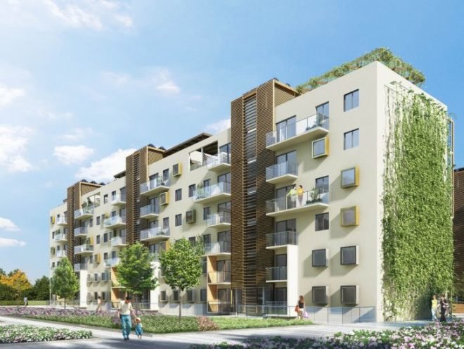 Nanjing Eco Housing, BDP, nanjing, eco residences, living wall, triple glazing, solar power