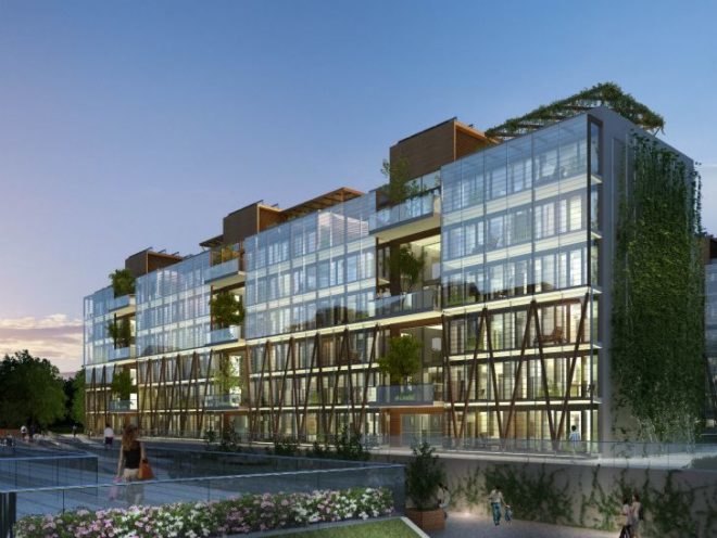 Nanjing Eco Housing, BDP, nanjing, eco residences, living wall, triple glazing, solar power