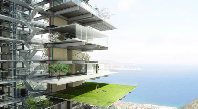 green design, eco design, sustainable design, Salerno-Reggio Calabria HIghway, OFF architecture, PR architect, Samuel Nageotte, eco resort, Italy, Viaduct, Reclaimed viaduct, Geothermic energy, MT. Etna,