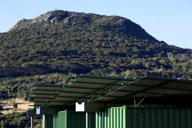 Orokonui Ecosanctuary Visiter Centre, Architectural Ecology, new zealand, nature preserve, shipping containers, local materials, visitor centre