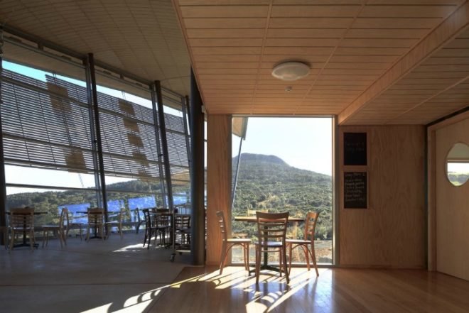 Orokonui Ecosanctuary Visiter Centre, Architectural Ecology, new zealand, nature preserve, shipping containers, local materials, visitor centre