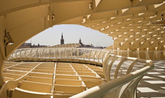 green design, eco design, sustainable design, Metropol Parasol, Seville, Jurgen Mayer H. Architects, wooden structure, museum, Fernando Alda, David Franck