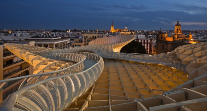 green design, eco design, sustainable design, Metropol Parasol, Seville, Jurgen Mayer H. Architects, wooden structure, museum, Fernando Alda, David Franck