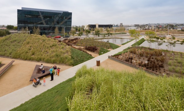 landscape architecture, central park, central park la, los angeles park, green space, outdoor space, urban design, james burnett, michael maltzan architects, michael maltzen, park, green park, urban infill, green design, eco design, sustainable design