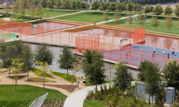 landscape architecture, central park, central park la, los angeles park, green space, outdoor space, urban design, james burnett, michael maltzan architects, michael maltzen, park, green park, urban infill, green design, eco design, sustainable design