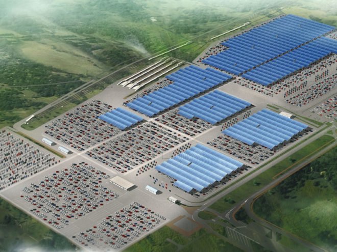 renault, renault automotive, renault solar power, renault renewable energy, renault solar energy, solar roof, large solar roof, solar parking lot, solar power plant, solar panels