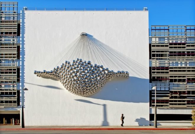Santa Monica Parking Garages, Brooks + Scarpa, prefab shade screen, parking garage, santa monica, eco renovation