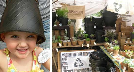 recycled tire planters, green planters, green gardening, gardening accessories, tire planters, recycled tires, recycled tire planters, ubeauty, eco gardening, recycled materials