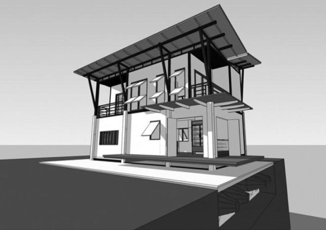 site-specific, prefab laboratory, amphibious house, floating house, flood-proof house, disaster-proof design