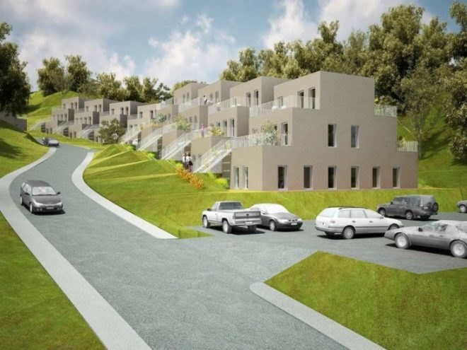 space invaders, nl architects, seoul, terraced apartments, green roof, residential development