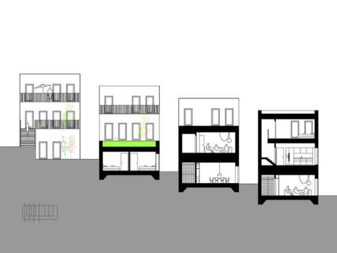 space invaders, nl architects, seoul, terraced apartments, green roof, residential development