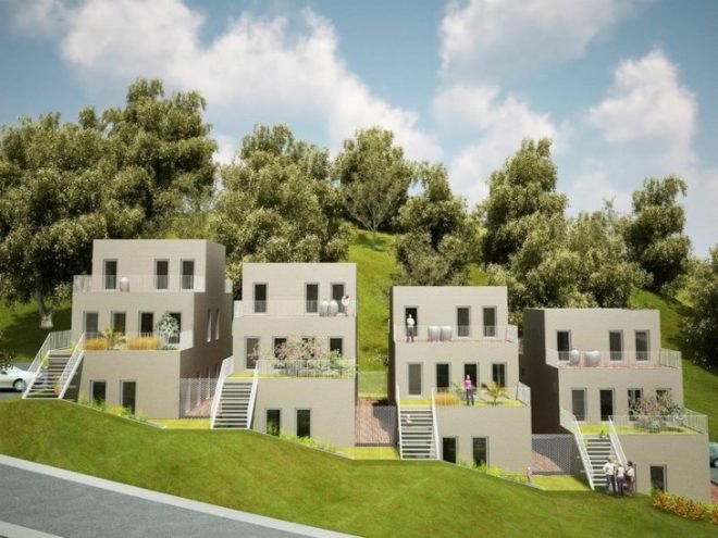 space invaders, nl architects, seoul, terraced apartments, green roof, residential development
