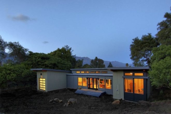 Stillwater Dwelling, Santa Barbara, butterfly roof, prefab home, energy efficient design, green building