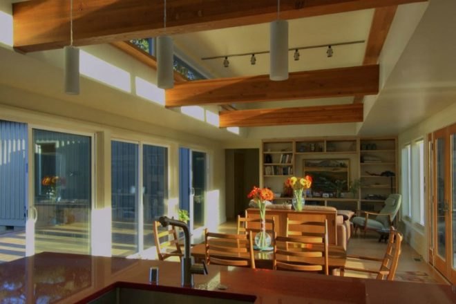 Stillwater Dwelling, Santa Barbara, butterfly roof, prefab home, energy efficient design, green building