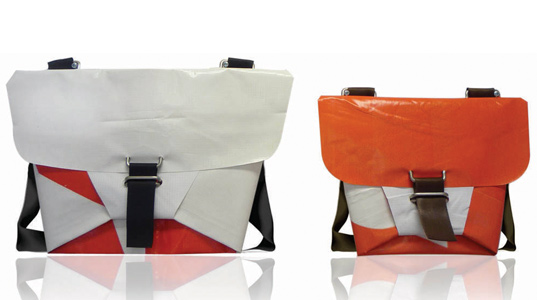 strand design, tree theory bags, recycled material, green design, green fashion, billboards, seatbelts,