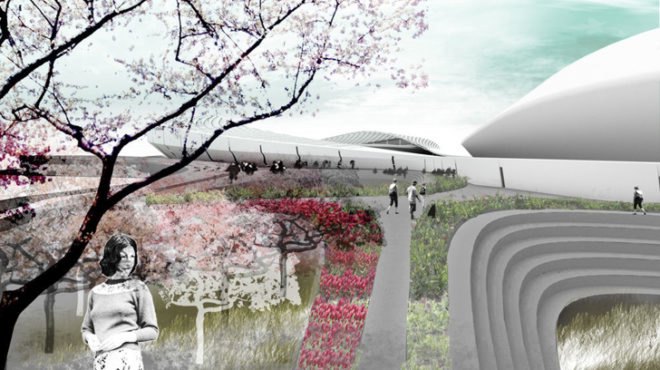 green design, eco design, sustainable design, Studio Symbiosis, Sonia Gandhi, Sports complex, biomimicry architecture, solar panel, solar power, kinetic energy, piezoelectricity, pneumatic panels