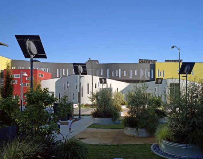 Tassafraronga Village, David Baker + Partners, Oakland, LEED ND, brownfield redevelopment, affordable housing