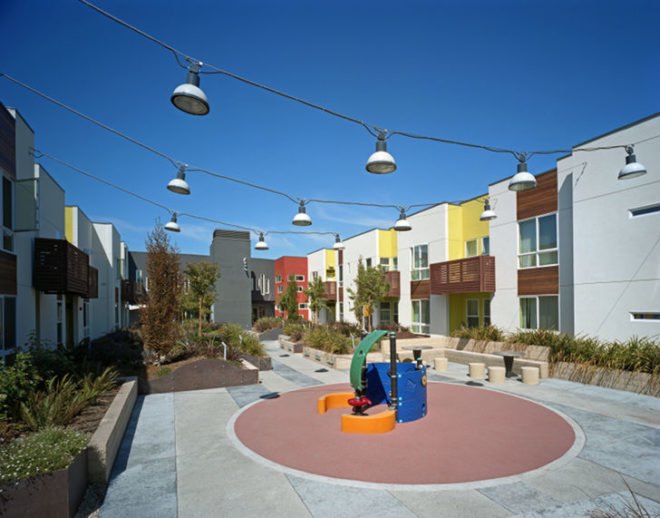 Tassafraronga Village, David Baker + Partners, Oakland, LEED ND, brownfield redevelopment, affordable housing