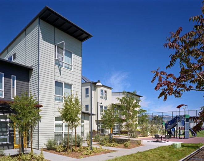 Tassafraronga Village, David Baker + Partners, Oakland, LEED ND, brownfield redevelopment, affordable housing