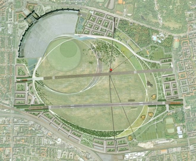 Tempelhof Airport, green renovation, urban garden, landscape architecture, tempelhof renovation, sutherland hussey, gross. max.