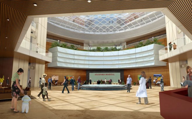 The New Stanford Hospital, Rafael Viñoly Architects, Stanford, Daylighting, Modular design, hospital