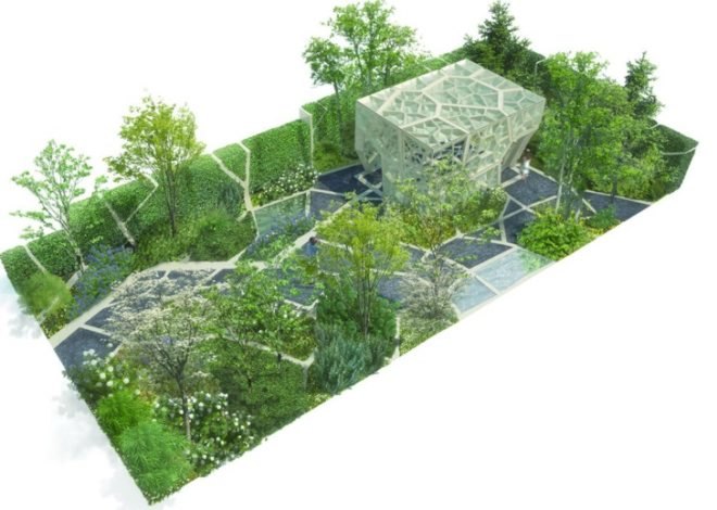 eco pavilion, green pavilion,Chelsea Flower Show pavilion,Times Eureka Magazine, NEX Architecture, Marcus Barnett Landscape Architects,cellular architecture, biomimicry architecture, plant architecture, botanical garden pavilion, leaf architecture