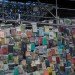 tower of babel, book sculpture, buenos aires, marta minujin, donated books, eco art