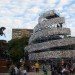 tower of babel, book sculpture, buenos aires, marta minujin, donated books, eco art